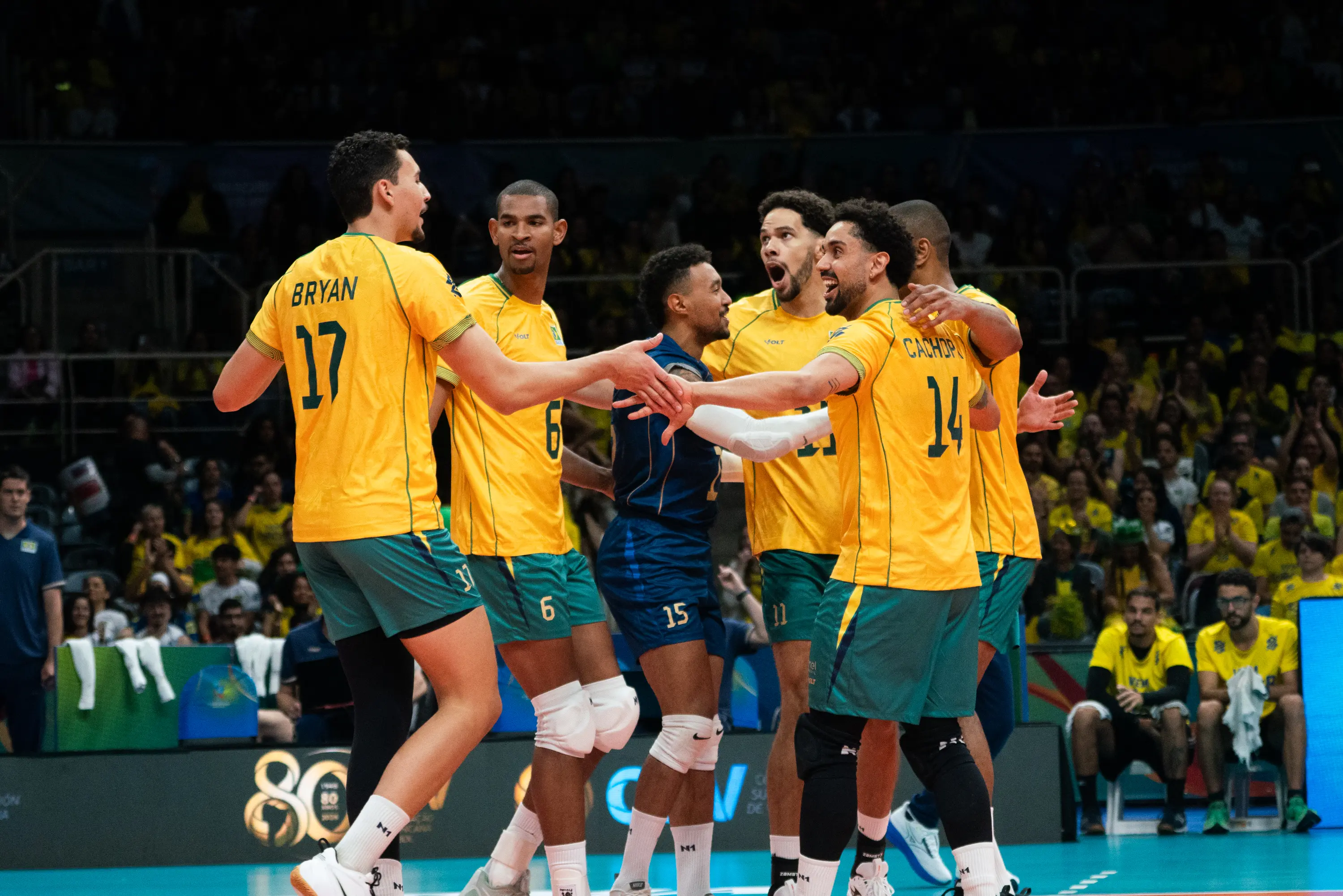 Brasil vence a Bolívia e segue 100% no Sul-Americano masculino de vôlei
