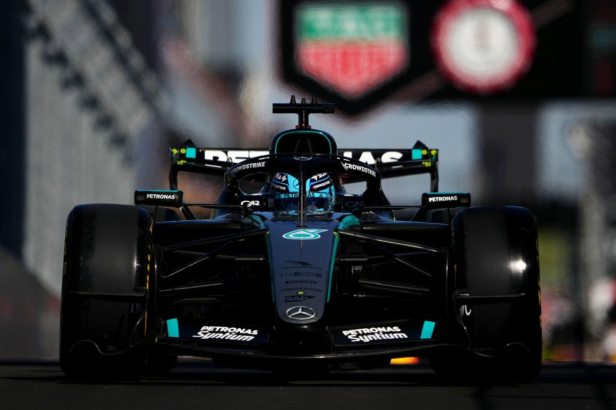 F1 - Russell dá veredito sobre Madring: "Corrida precisará de seis paradas"